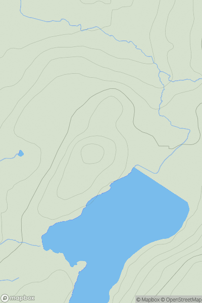 Thumbnail image for Bennan Hill [Ayr to the River Clyde] showing contour plot for surrounding peak